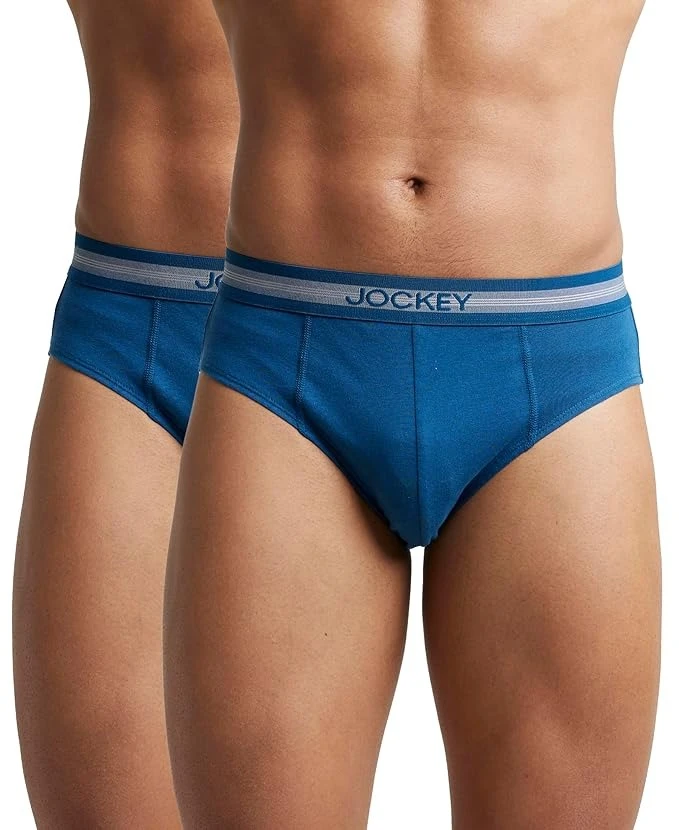 Jockey 1010 Men's Super Combed Cotton Briefs with Ultrasoft Waistband & StayFres